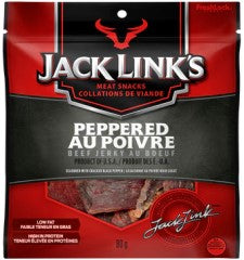 JACK LINKS JERKY PEPPERED BEEF (PEG BAG)