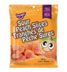 HUER SOUR PEACH SLICES (PEG BAG)