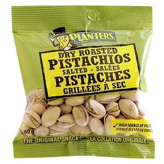 PLANTERS PISTACHIOS SALTED DRY ROASTED (PEG BAG)