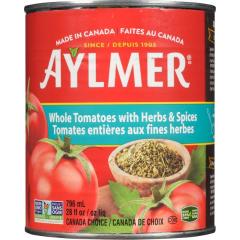 AYLMER TOMATOES WHOLE W/HERBS (TIN)