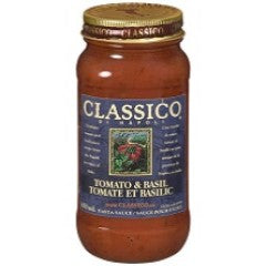 CLASSICO PASTA SAUCE TOMATO & BASIL (JAR)