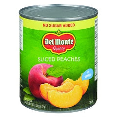 DEL MONTE PEACH SLICED N.SUGAR (TIN)