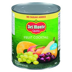 DEL MONTE COCKTAIL FRUIT N.SUGAR ADD (TIN)