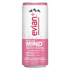 EVIAN + SPARKLING WATER RASPBERRY/GINSENG (CAN)