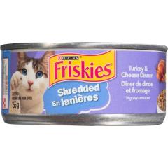 PURINA FRISKIES CAT FOOD TURKEY CHEESE DINNER (TIN)