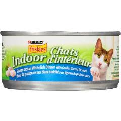 PURINA FRISKIES CAT FOOD INDOOR FLAKED WHITEFISH (TIN)