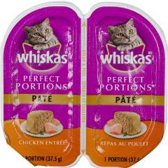 WHISKAS PERFECT PORTIONS CAT FOOD CHICKEN DINNER