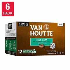 VAN HOUTTE COFFEE HALF-CAFF MEDIUM ROAST (K-CUP)