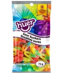 HUER SOUR SUCKERS (PEG BAG)