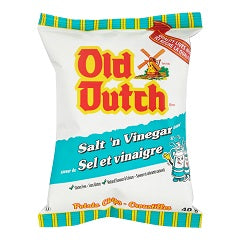 OLD DUTCH CHIPS SALT AND VINEGAR