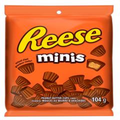 REESE MINIS CHOCOLATE PEANUT BUTTER CUPS (PEG BAG)