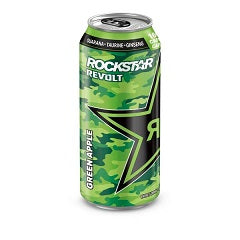 ROCKSTAR REVOLT ENERGY DRINK GREEN APPLE (CAN)