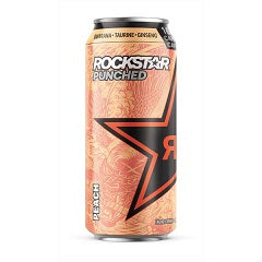 ROCKSTAR PUNCHED ENERGY DRINK PEACH (CAN)