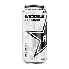 ROCKSTAR PURE ZERO ENERGY DRINK SILVER ICE (CAN)