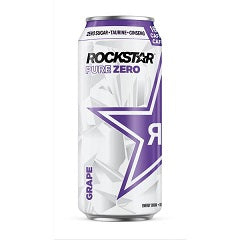 ROCKSTAR PURE ZERO ENERGY DRINK GRAPE (CAN)