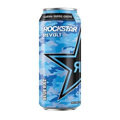 ROCKSTAR REVOLT ENERGY DRINK BLUE RAZ (CAN)