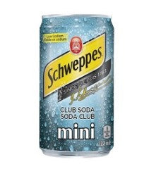 SCHWEPPES MINI CLUB SODA (CAN)