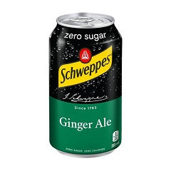 SCHWEPPES GINGER ALE ZERO SUGAR (CAN)