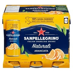 SAN PELLEGRINO SPARKLING BEVERAGE ARANCIATA (CAN)