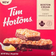 TIM HORTONS GRANOLA BAR BOSTON CREAM