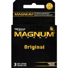 TROJAN CONDOM MAGNUM LUBRICATED