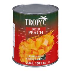 TROPIC PEACH DICED LIGHT SYRUP (TIN)