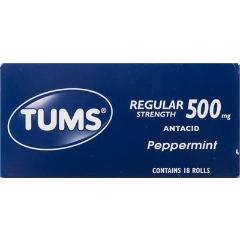 TUMS ANTACID REGULAR PEPPERMINT