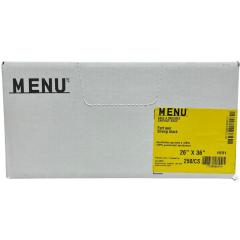 MENU GARBAGE BAG STRONG BLACK 26X36"