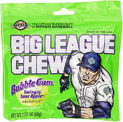 BIG LEAGUE CHEW BUBBLE GUM SOUR APPLE