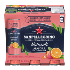 SAN PELLEGRINO SPARKLING BEVERAGE ARANCIA & FICO D'INDIA (CAN)