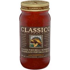 CLASSICO PASTA SAUCE ROASTED PORTOBELLO MUSHROOMS (JAR)