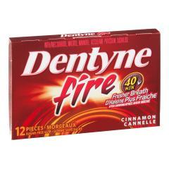 DENTYNE FIRE GUM CINNAMON SINGLE 12S