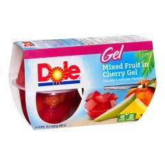 DOLE MIXED FRUIT IN CHERRY GEL CUP (PORTION)