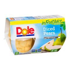 DOLE PEAR DICED IN JUICE CUP (PORTION)