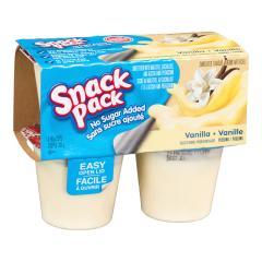 HUNT'S SNACK PACK PUDDING VANILLA S/FREE RTE (PORTION)