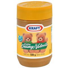 KRAFT PEANUT BUTTER EXTRA CREAMY (PLST)