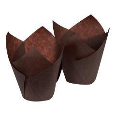 LAPACO BAKING CUP TULIP BROWN LARGE