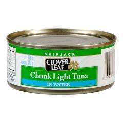 CLOVER LEAF TUNA LIGHT SKIPJACK CHUNK WATER (TIN)