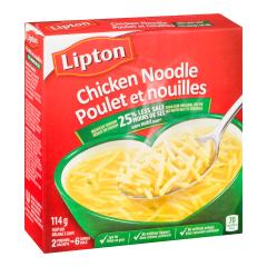 LIPTON CHICKEN NOODLE SOUP R.SALT 2P