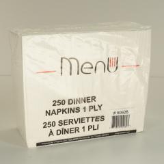 MENU NAPKIN DINNER 1PLY 1/8 EMBOS.