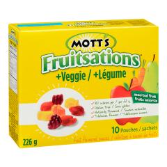 MOTT'S FRUITSATIONS SNACK ASSORTED FRUITS/VEGGIES