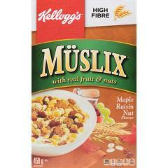 KELLOGG'S MUSLIX CEREAL MAPLE/GRAPE/NUT