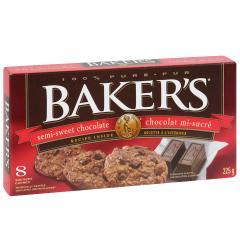 BAKER'S CHOCOLATE SQUARE SEMI SWEET (BAG)