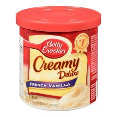 BETTY CROCKER CREAMY DELUXE FROST. FRENCH VANILLA