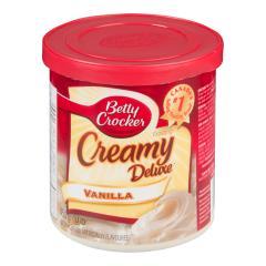 BETTY CROCKER CREAMY DELUXE FROST. VANILLA