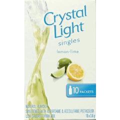 CRYSTAL LIGHT SINGLES LEMON AND LIME