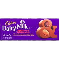 CADBURY DAIRY MILK CHOCOLATE BAR FRUIT/NUT REGULAR