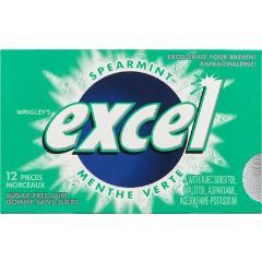 EXCEL GUM SPEARMINT 12PCS