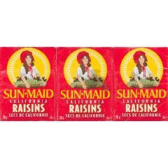 SUN-MAID RAISIN CALIFORNIA BOX (PORTION)