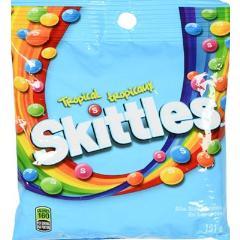 SKITTLES CANDY TROPICAL (PEG BAG)